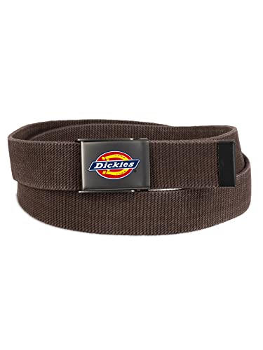 Dickies Men’s Cotton Web Belt with Military Logo Buckle