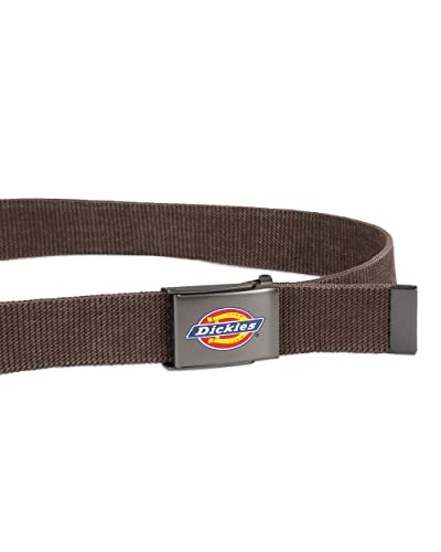 Dickies Men’s Cotton Web Belt with Military Logo Buckle