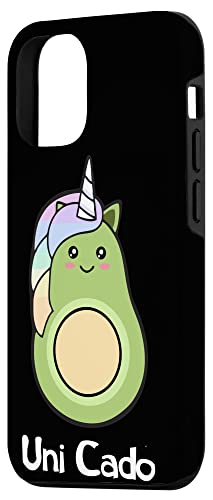 iPhone 12/12 Pro Uni Cado, Cute Avocado, Funny Unicorn, Guacamole, Vegan Case