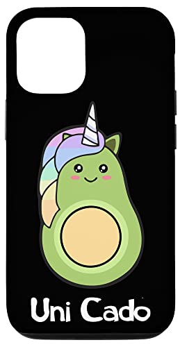 iPhone 12/12 Pro Uni Cado, Cute Avocado, Funny Unicorn, Guacamole, Vegan Case