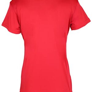 Epic Women's Cool Performance Dry-Fit Crew T-Shirts Red L