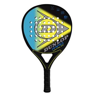 dunlop sports rapid control 3.0 padel racket, black/blue/yellow