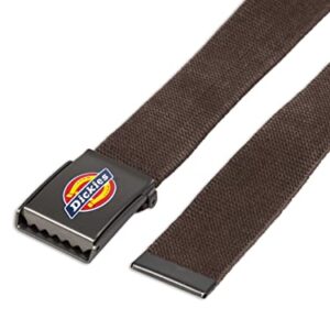 Dickies Men’s Cotton Web Belt with Military Logo Buckle