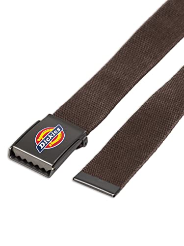 Dickies Men’s Cotton Web Belt with Military Logo Buckle