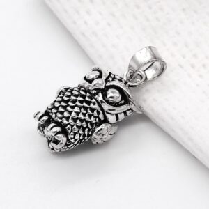 UNIQSUM Movable OWL 925 Sterling Silver Pendant Medal for necklace