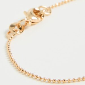 Alexa Leigh Women's 1MM Diamond Cut Ball Chain Bracelet, Yellow Gold, One Size