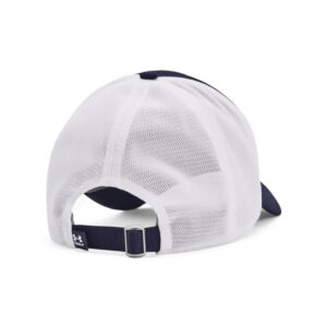 Under Armour Men's Iso-chill Driver Mesh Adjustible Hat, (410) Midnight Navy / / White, One Size Fits Most