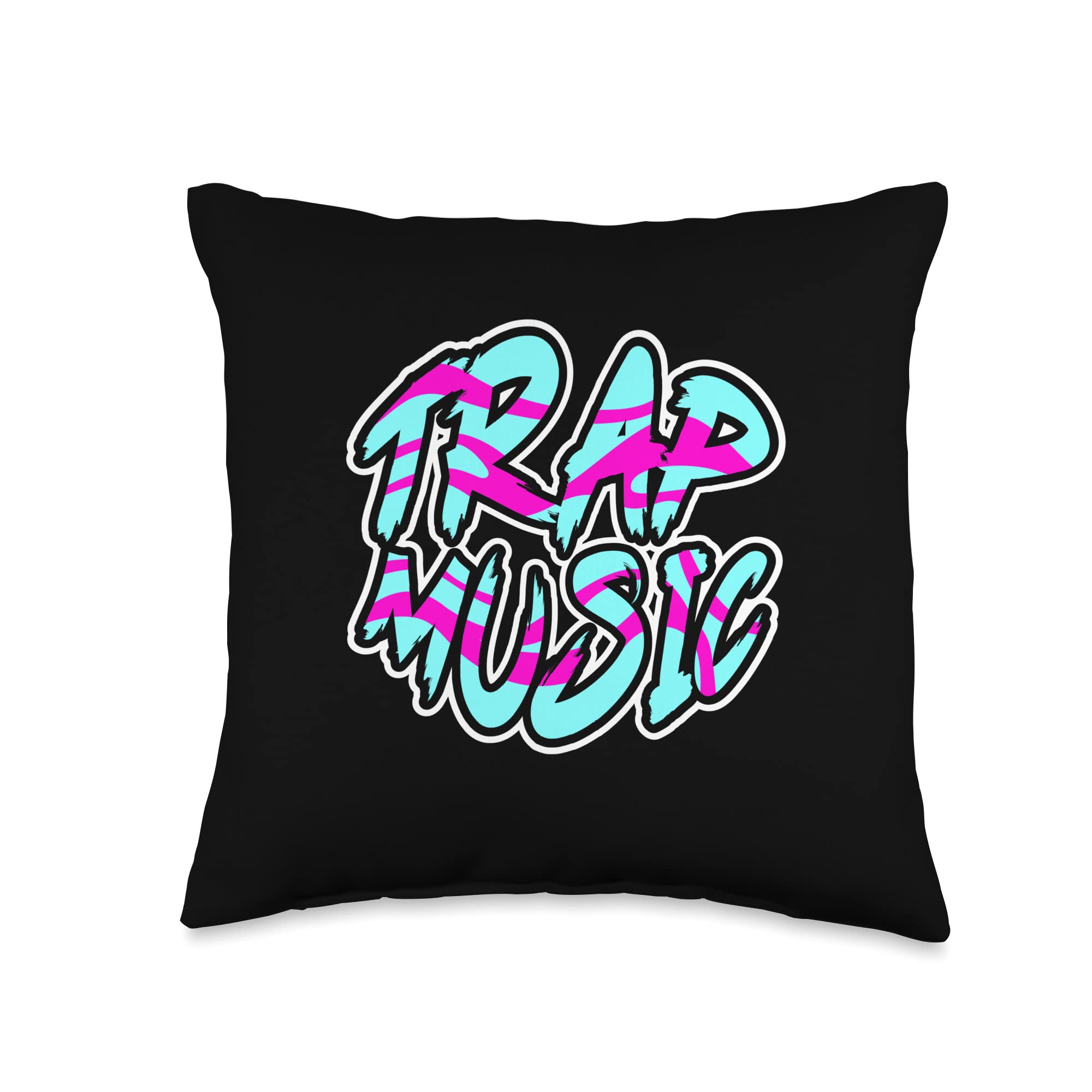 Trap Music Beats Music Graphic Party Dance Trap Enthusiast Women and Men Throw Pillow, 16x16, Multicolor