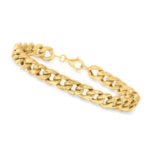 Canaria 10kt Yellow Gold Curb-Link Bracelet. 7 inches