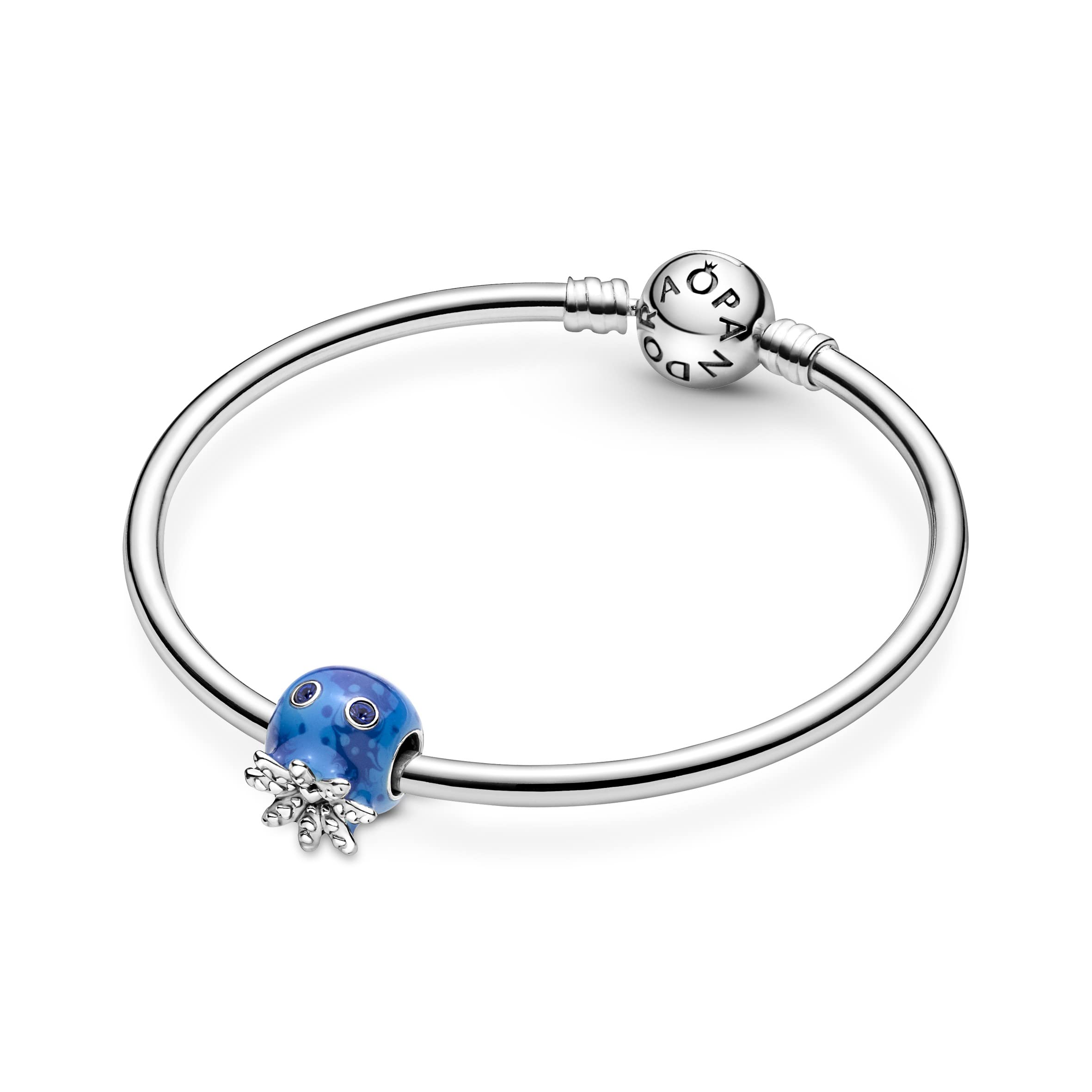 Pandora Ocean Bubbles & Waves Octopus Charm Bracelet Charm Moments Bracelets - Stunning Women's Jewelry - Made with Sterling Silver & Enamel