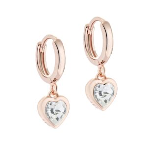 Ted Baker London Hanniy Crystal Heart Huggie Hoop Earrings for Women