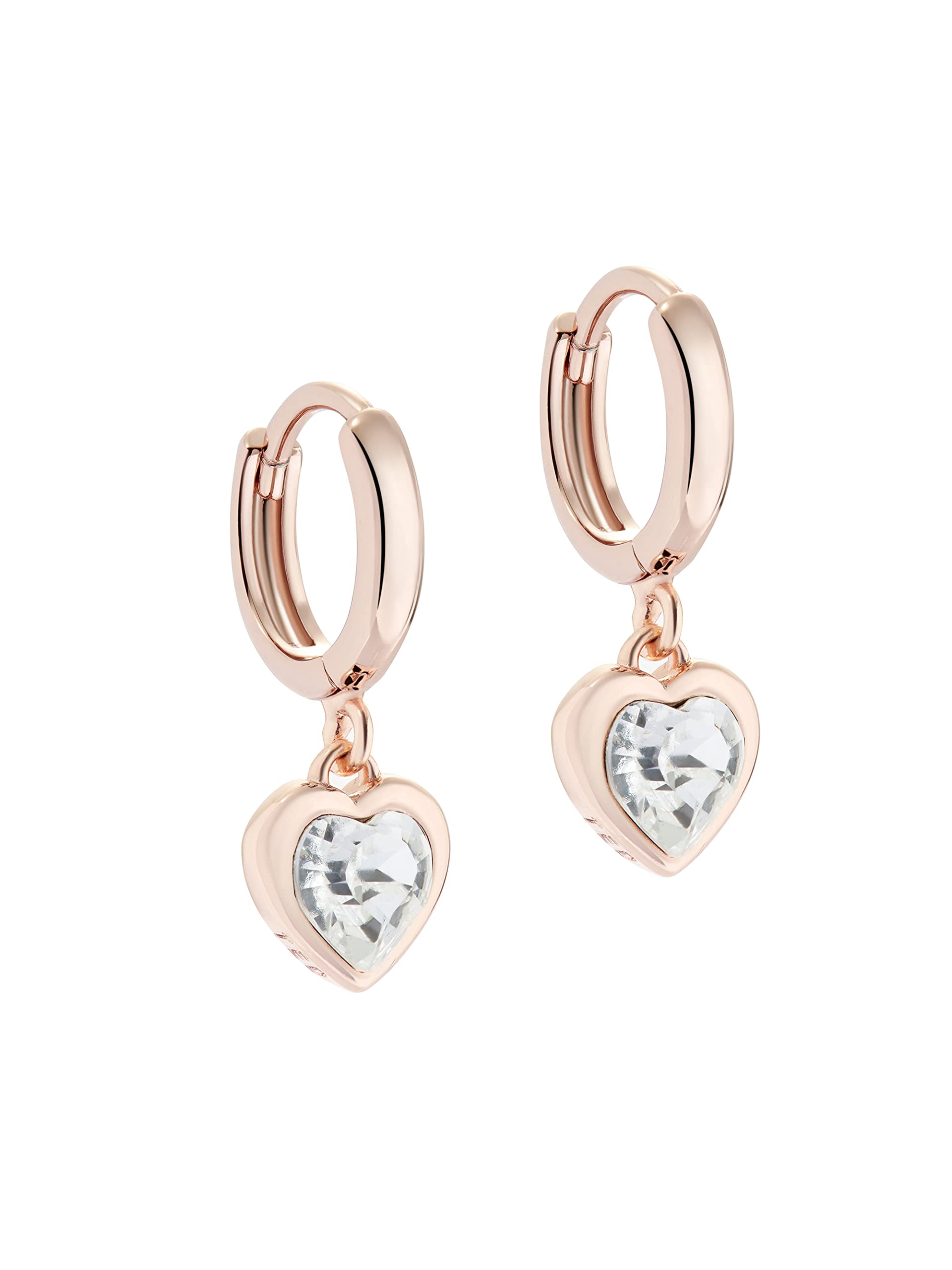 Ted Baker London Hanniy Crystal Heart Huggie Hoop Earrings for Women