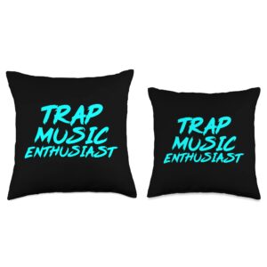 Trap Music Beats Enthusiast Trap Music Graphic Party Dance Throw Pillow, 16x16, Multicolor