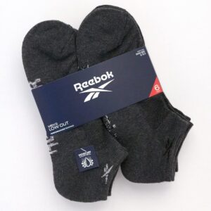 Reebok Men’s Low Cut Socks – 6 Pack Basic Cushion Low Cut No Show Socks for Men - Men's Athletic Socks (Size: 6-12.5), Size 6-12.5, All Grey