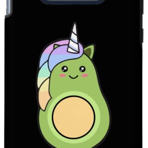 Galaxy S10e Uni Cado, Cute Avocado, Funny Unicorn, Guacamole, Vegan Case