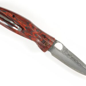 Mcusta Seki Japan MC-183G Leyasu Red & SPG2 San Mai Folding Hunter Knife