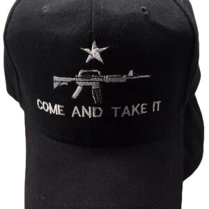 Trade Winds M-4 Come and Take It Cati Black Cotton Adjustable Embroidered Baseball Hat Cap