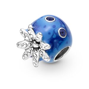 Pandora Ocean Bubbles & Waves Octopus Charm Bracelet Charm Moments Bracelets - Stunning Women's Jewelry - Made with Sterling Silver & Enamel