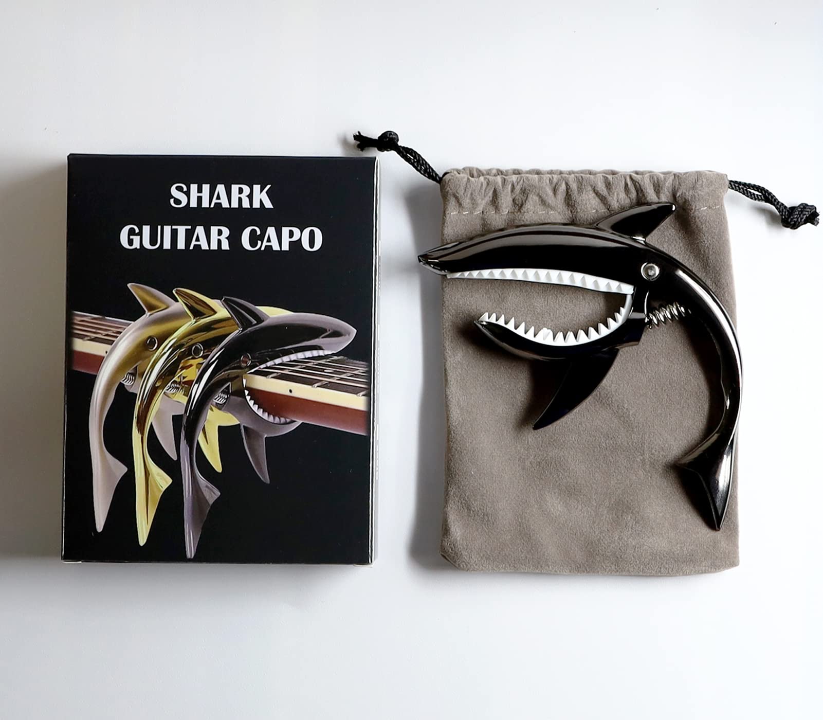 Capo,Guitar Capo for Acoustic Guitar and Electric Guitar,Ukulele,Mandolin,Banjo,Shark Capo Looks Cool-Notherss