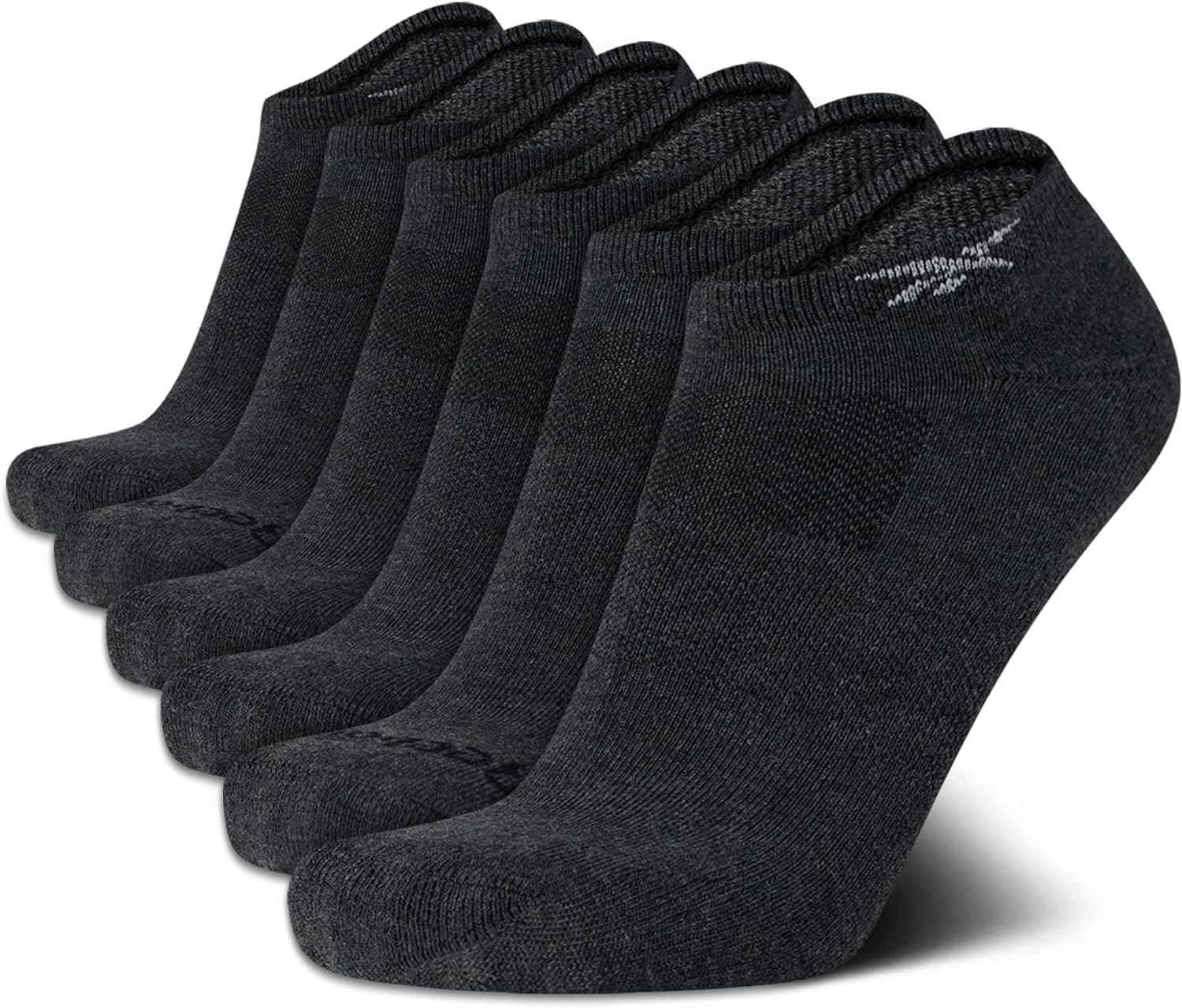 Reebok Men’s Low Cut Socks – 6 Pack Basic Cushion Low Cut No Show Socks for Men - Men's Athletic Socks (Size: 6-12.5), Size 6-12.5, All Grey