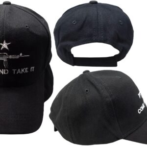 Trade Winds M-4 Come and Take It Cati Black Cotton Adjustable Embroidered Baseball Hat Cap