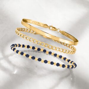 Canaria 4.3mm 10kt Yellow Gold Curb-Link Bracelet. 7 inches