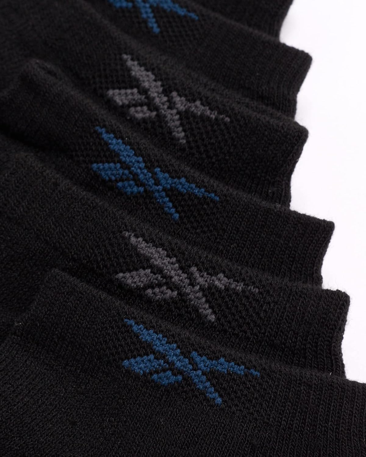 Reebok Men’s Low Cut Socks – 6 Pack Basic Cushion Low Cut No Show Socks for Men - Men's Athletic Socks (Size: 6-12.5), Size 6-12.5, Jet Black