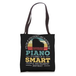 piano player musician musical instrument pianist music tote bag