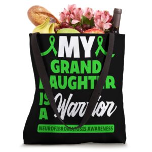 My Granddaughter Is A Warrior Neurofibromatosis Awareness Tote Bag