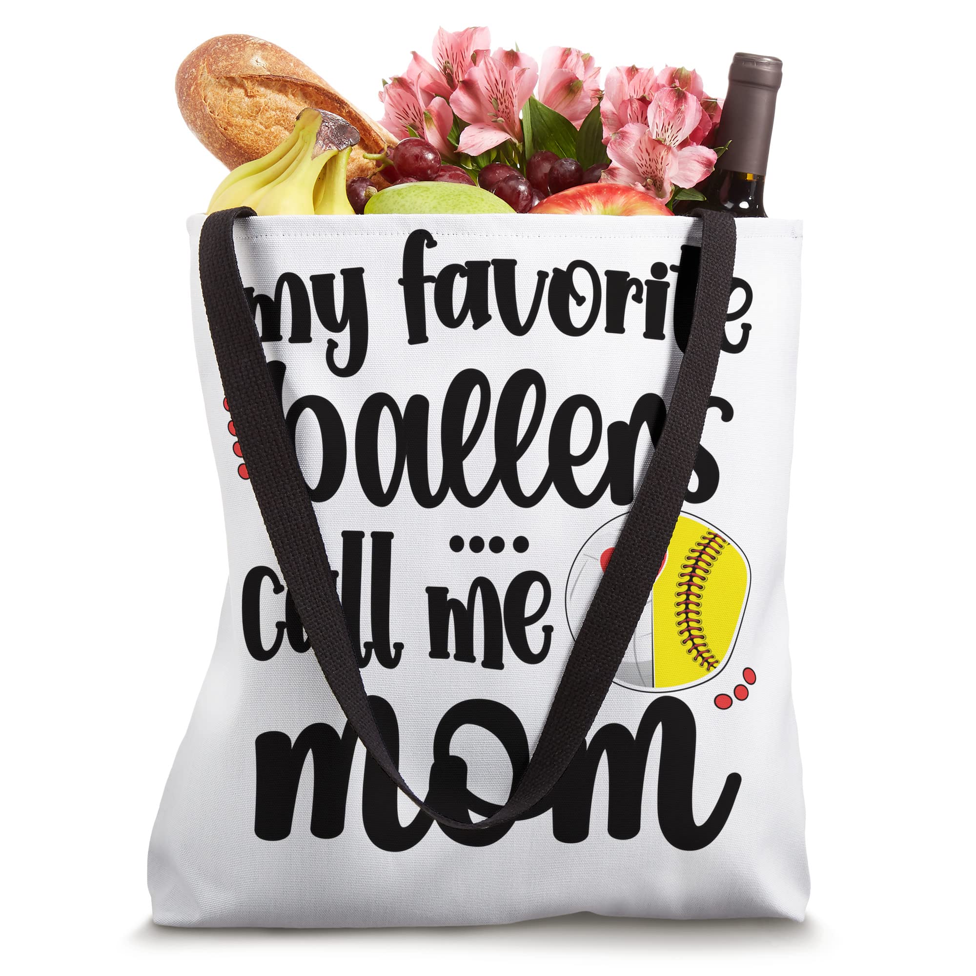 Softball Volleyball Players Call Me Mom Ball Mama Tote Bag