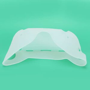 VR Glasses Silicone Protective Cover for Oculus Quest 2, Scratch Proof and Shock Resistance VR Headset Protective Shell Mask Accessories(White)