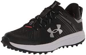 under armour boys' yard turf jr., (001) black/black/white, 6, us