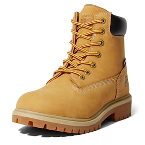 Timberland PRO Women's Direct Attach 6 Inch Soft Toe Insulated Waterproof Industrial Work Boot, Wheat, 9 Wide