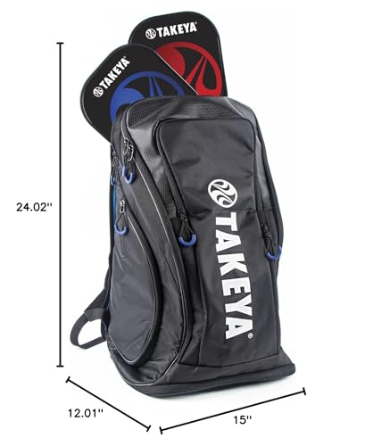 Takeya Sport Unisex Pickleball Backpack, Premium Quality Athletic Bag with Pockets for Paddle, Phone and Laptop