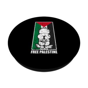 Free Palestine Flag Hanthala Gaza Save Sheikh Jarrah PopSockets Swappable PopGrip