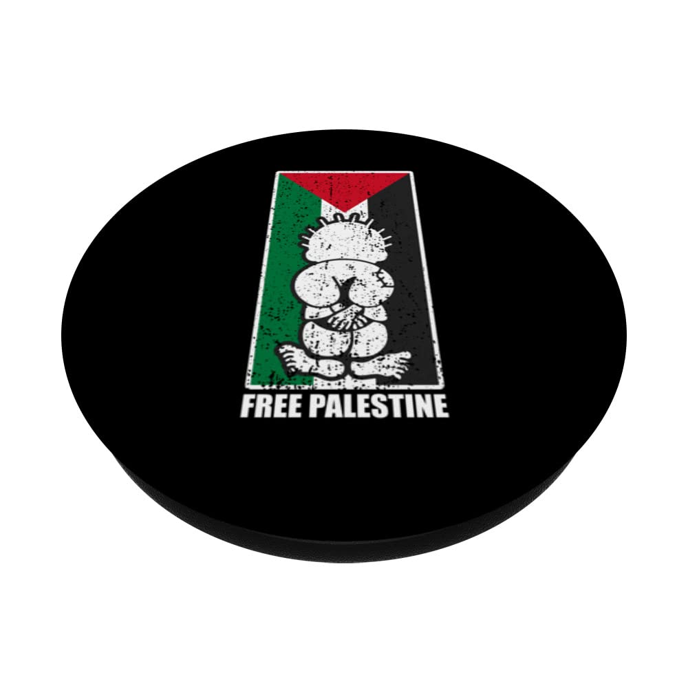 Free Palestine Flag Hanthala Gaza Save Sheikh Jarrah PopSockets Swappable PopGrip