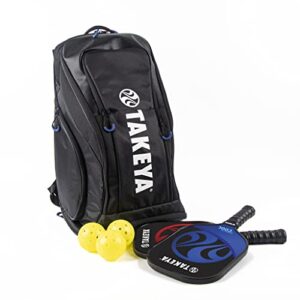 Takeya Sport Unisex Pickleball Backpack, Premium Quality Athletic Bag with Pockets for Paddle, Phone and Laptop