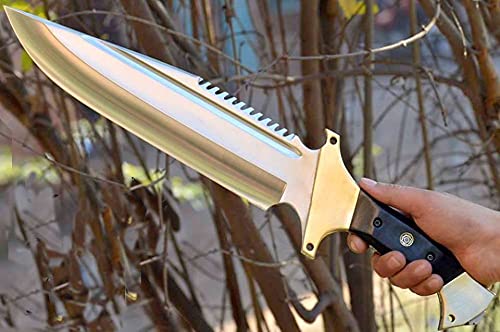 Wilson Roy Hand Made D2 steel Knife Camping, Hunting and Survival Full Tang Knife Big Rambo Knife