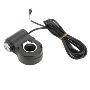 BuyWeek Electric Scooters Thumb Lock Kit, Universal 12/24/36/48V Electric Bike Thumb Lock Kit with Handlebar Switch Electric Scooters Accessory