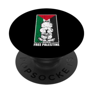 Free Palestine Flag Hanthala Gaza Save Sheikh Jarrah PopSockets Swappable PopGrip