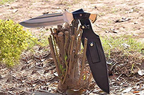 Wilson Roy Hand Made D2 steel Knife Camping, Hunting and Survival Full Tang Knife Big Rambo Knife