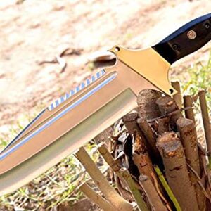 Wilson Roy Hand Made D2 steel Knife Camping, Hunting and Survival Full Tang Knife Big Rambo Knife