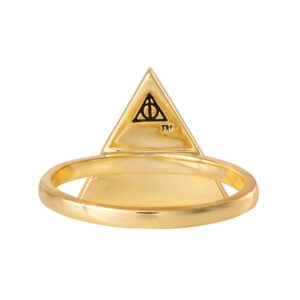 Harry Potter Womens Deathly Hallows Ring - Harry Potter Rings Size 8 18KT Yellow Flash Plated Brass - Harry Potter Jewelry (8)