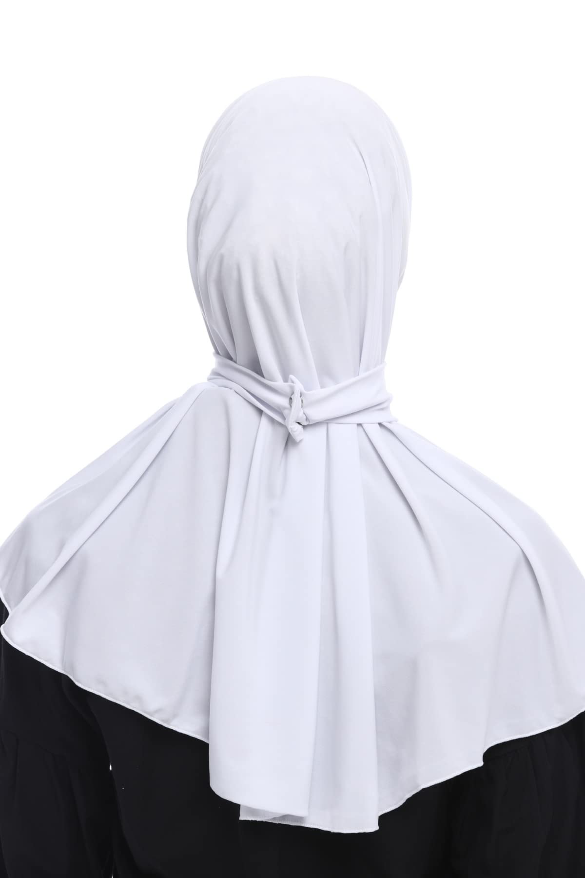 Marwa Fashion Muslim Hijab for Women - Premium Quality Hijab Scarves for Women made up of 100% Stretchable Polyester - White