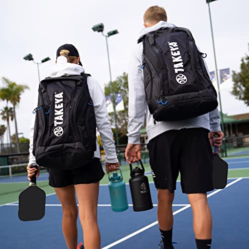 Takeya Sport Unisex Pickleball Backpack, Premium Quality Athletic Bag with Pockets for Paddle, Phone and Laptop