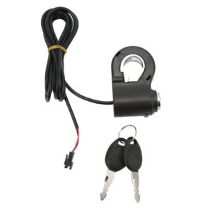 BuyWeek Electric Scooters Thumb Lock Kit, Universal 12/24/36/48V Electric Bike Thumb Lock Kit with Handlebar Switch Electric Scooters Accessory