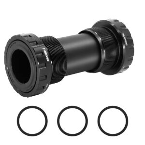 thinvik bottom bracket, bsa 68-73mm english for 24mm spindle crank,compatible with shimano crankset