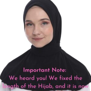 Marwa Fashion Muslim Hijab for Women - Premium Quality hijab scarf for women made up of 100% Stretchable Polyester, Instant hijab