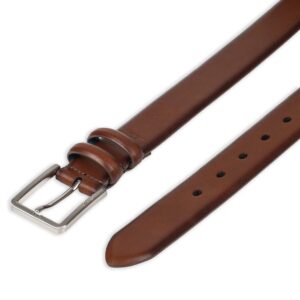 Tommy Bahama Men's Leather Dress Double Belt Loop, Cognac, Medium