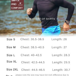 4 Pack Men's Compression Shirts Long Sleeve UPF SPF Rash Guard Workout Base Layer Undershirt Gear M